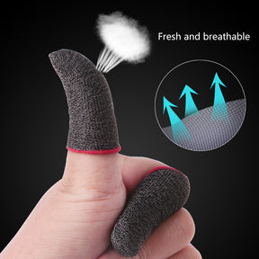 Gaming Glove Fiber Anti-slip Gamer Finger Cover For Pubg Mobile, Tablet Games