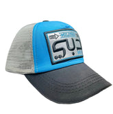 Arabic Letter "DUBAI" Hand Craft Base Ball Cap in Bluish Grey & Black