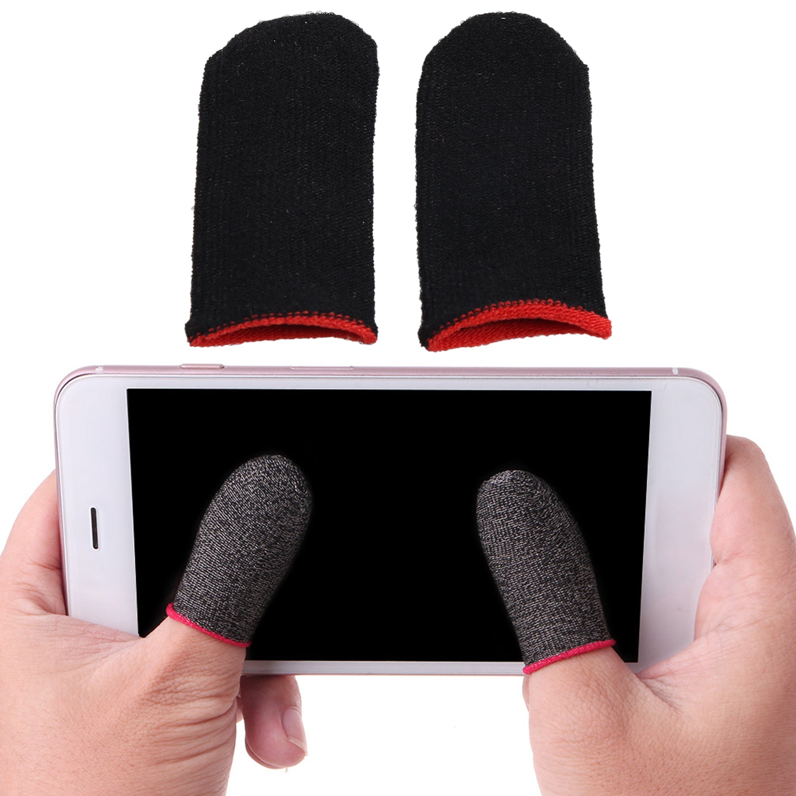 Gaming Glove Fiber Anti-slip Gamer Finger Cover For Pubg Mobile, Tablet Games