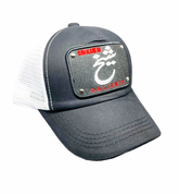 Arabic Letter “SHEIKH” Hand Craft Base Ball Cap In White & Black