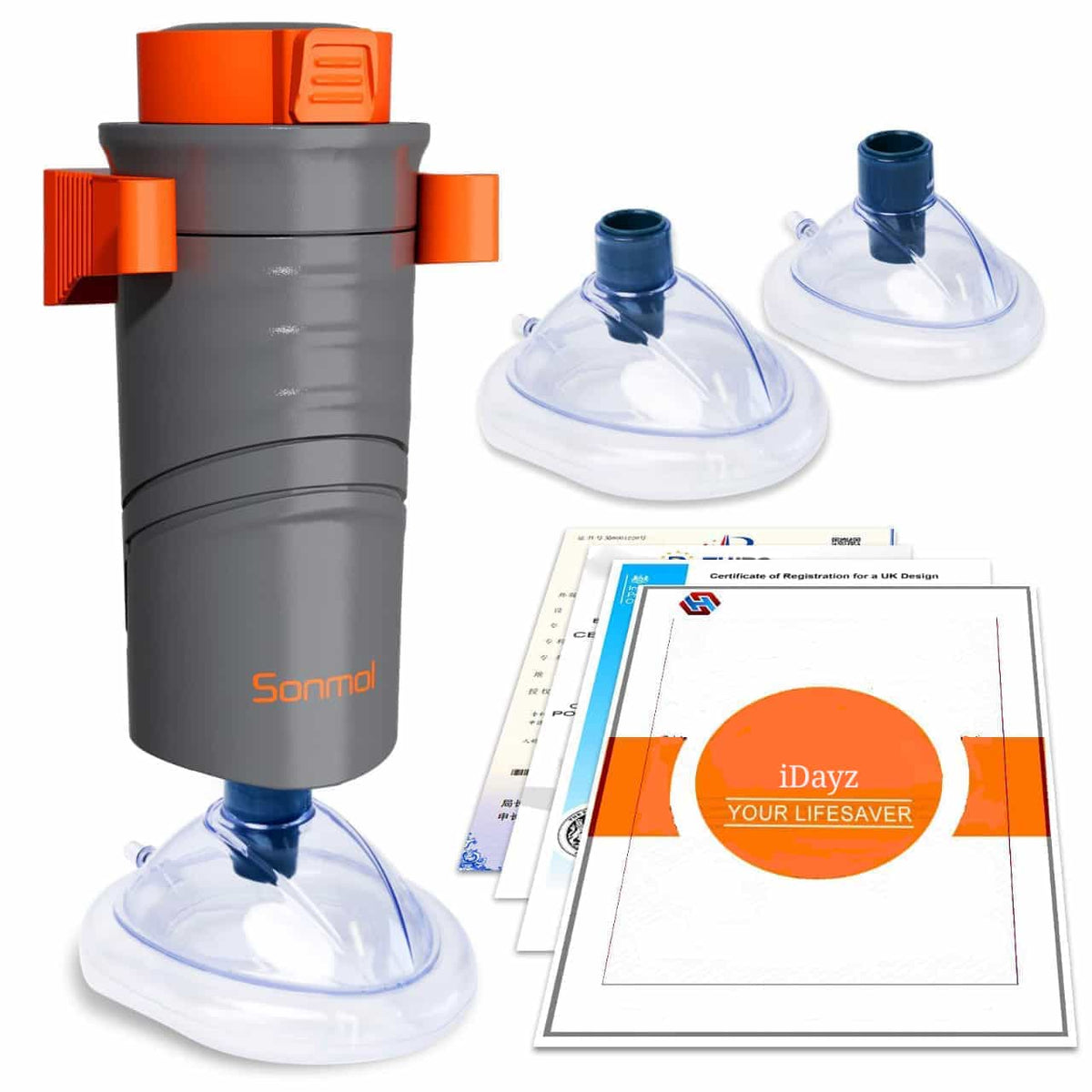 Automatic Anti Choking Emergency Rescue Pump for kids and adults, Home Emergency, Portable Device with three mask