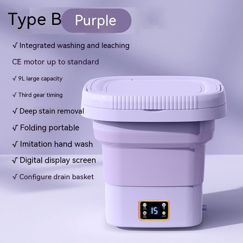 Portable Washing Integrated Intelligent Digital Display Folding Washing Machine